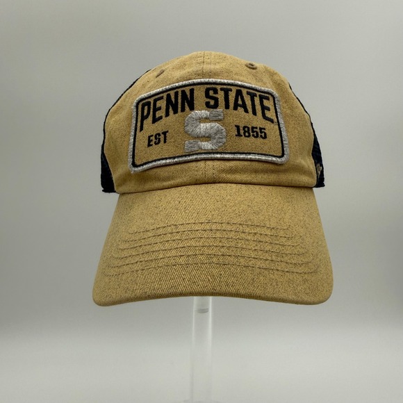 '47 Other - 47 Brand Penn State Nittany Lions Trucker Hat Tan Navy Snapback College Vault